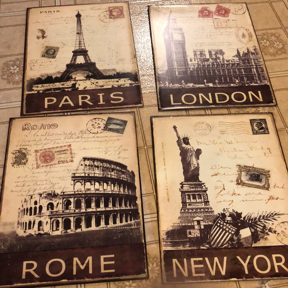 4 Cities Wall Art! **$15 EACH OR GET ALL FOR $40**
